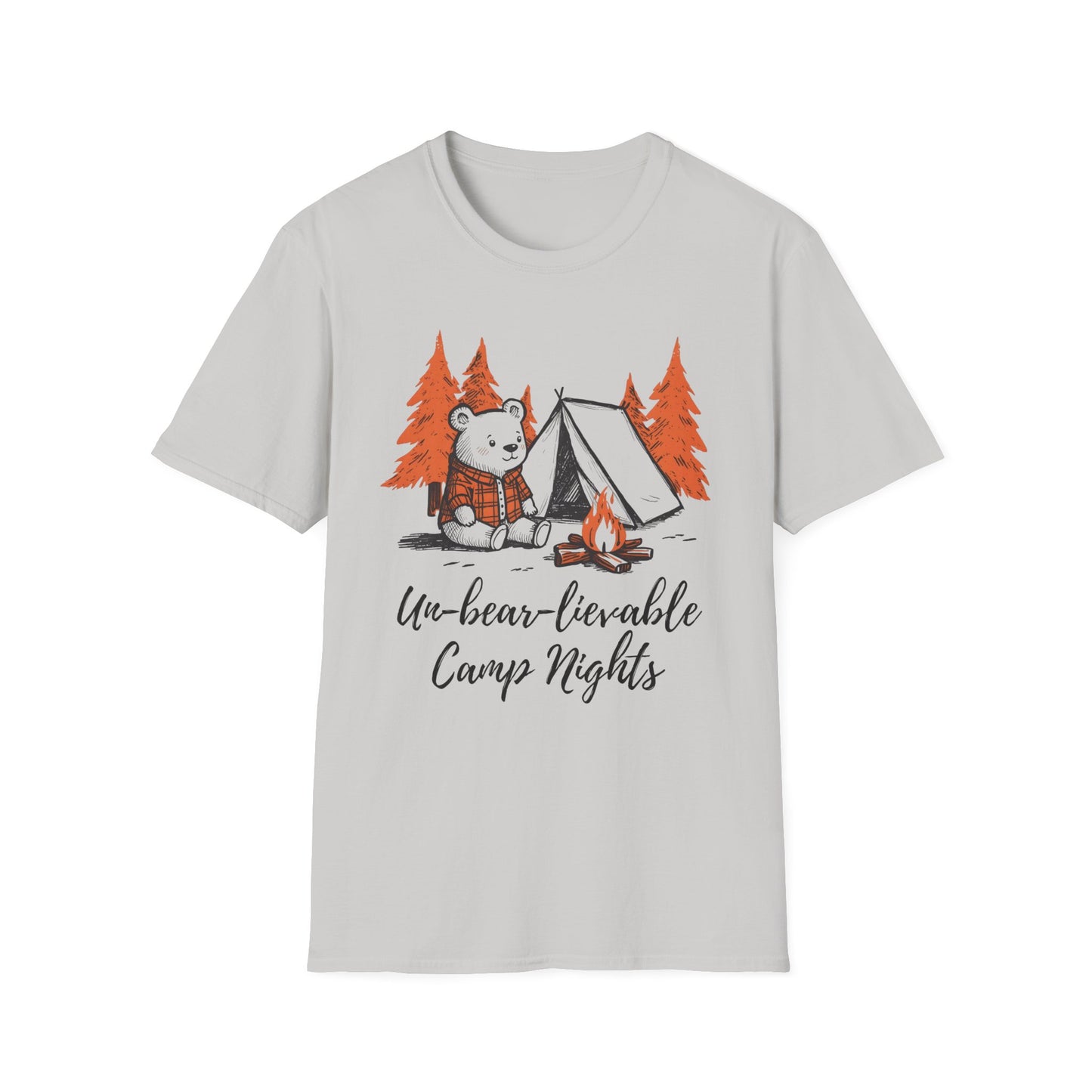 'Un-bear-lievable Camp Nights' Camping T-Shirt