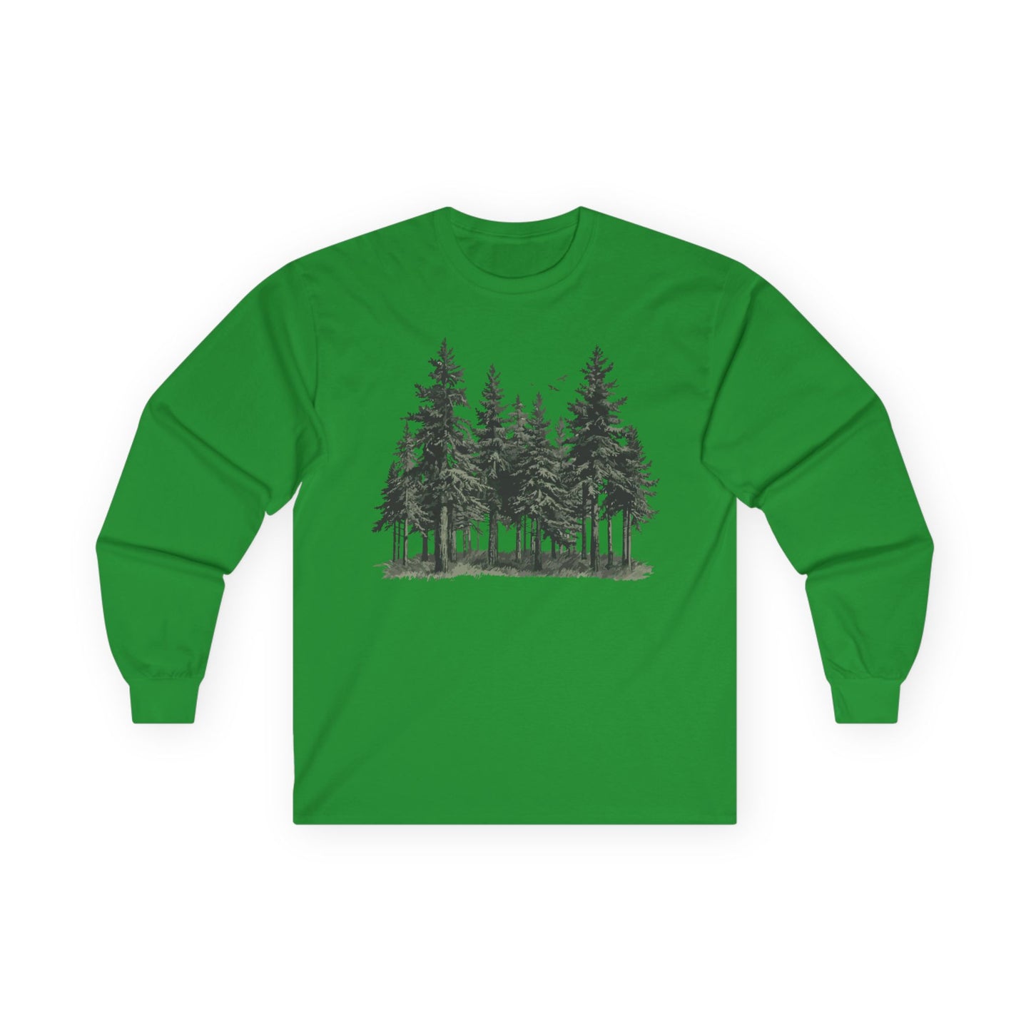 Forest Trees Long Sleeve Shirt - Unisex Nature Tee