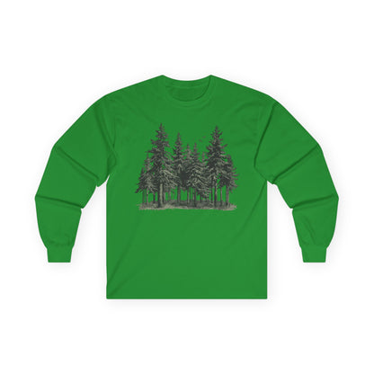 Forest Trees Long Sleeve Shirt - Unisex Nature Tee