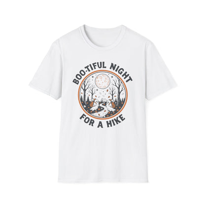 'Boo-tiful Night for a Hike' – Halloween Camping T-Shirt
