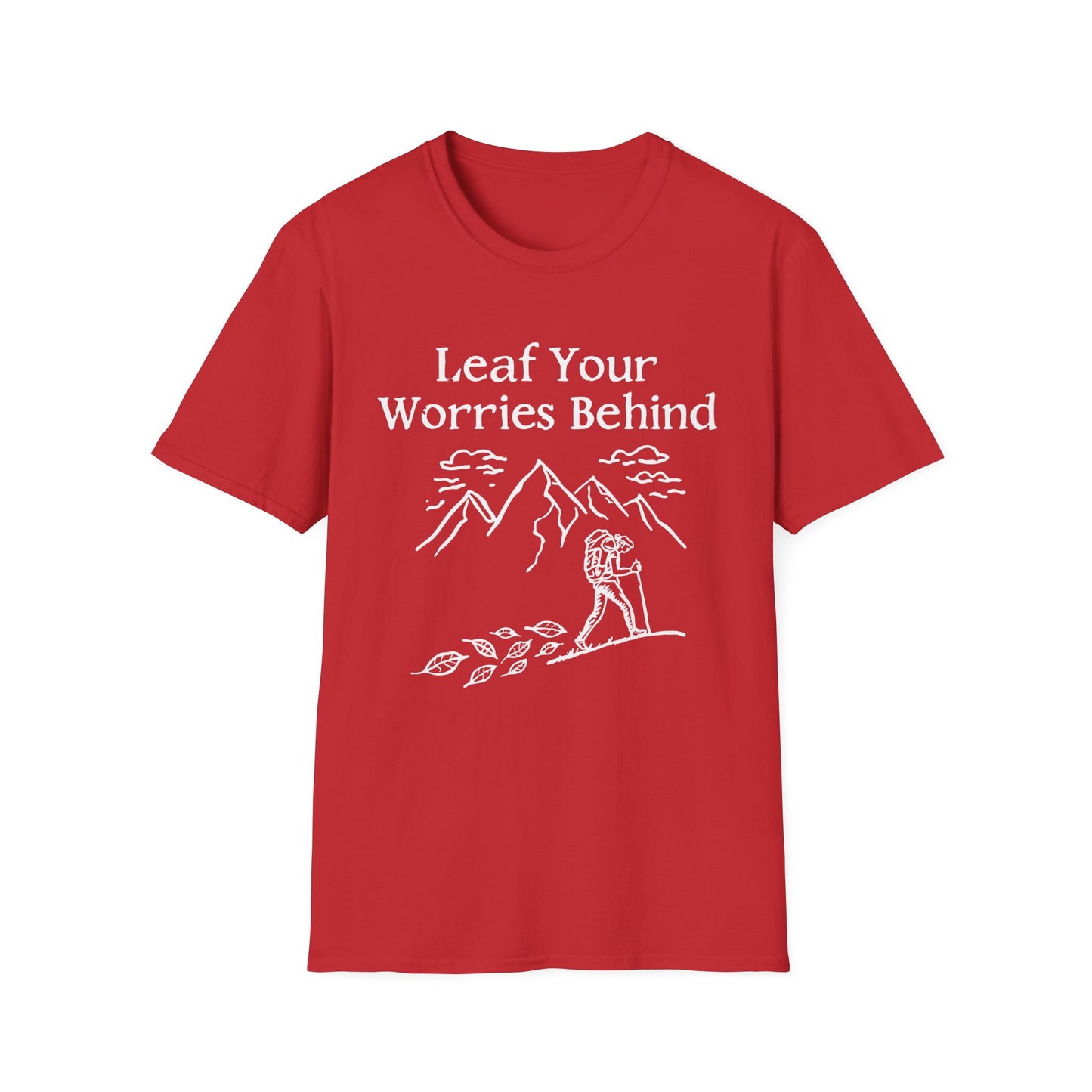 'Leaf your worries behind' Camping T-Shirt