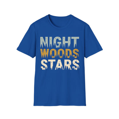 'Night Woods Stars' Camping T-Shirt