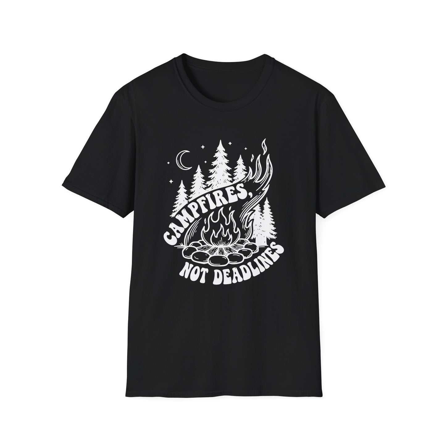 'Campfires, Not Deadlines' T-Shirt