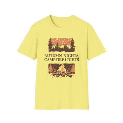 'Autumn Nights Campfire Lights' T-Shirt
