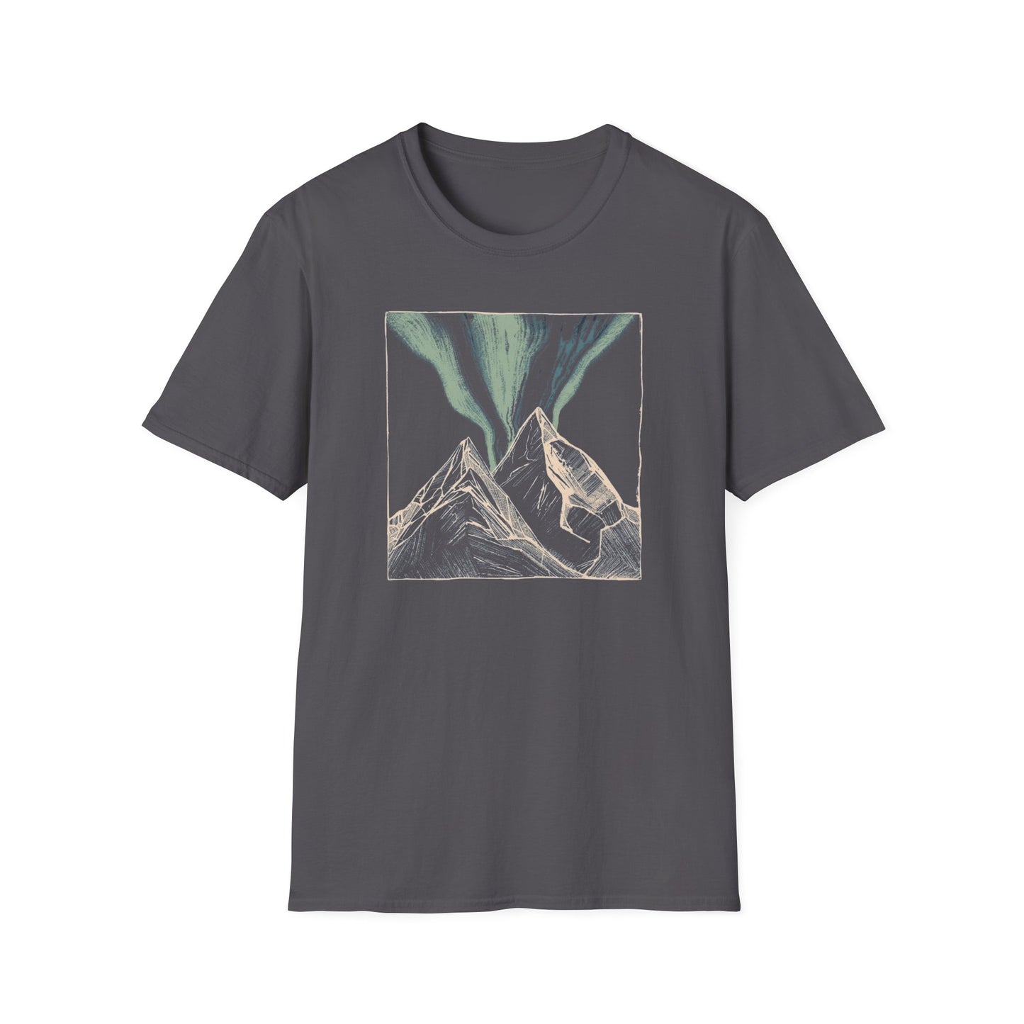 Mountain Aurora Borealis Camping T-Shirt