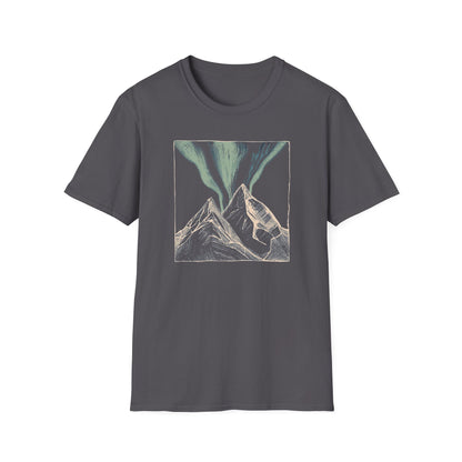 Mountain Aurora Borealis Camping T-Shirt