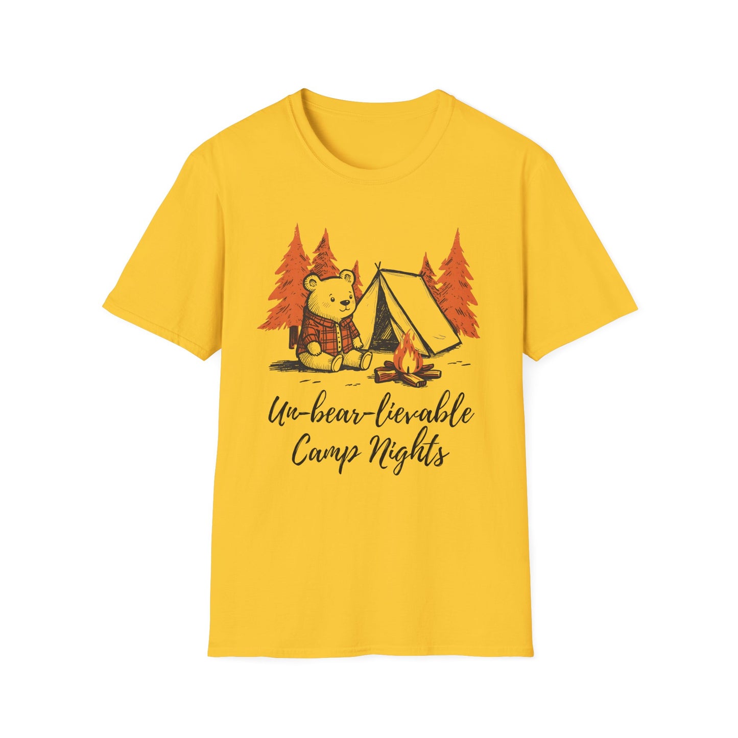 'Un-bear-lievable Camp Nights' Camping T-Shirt