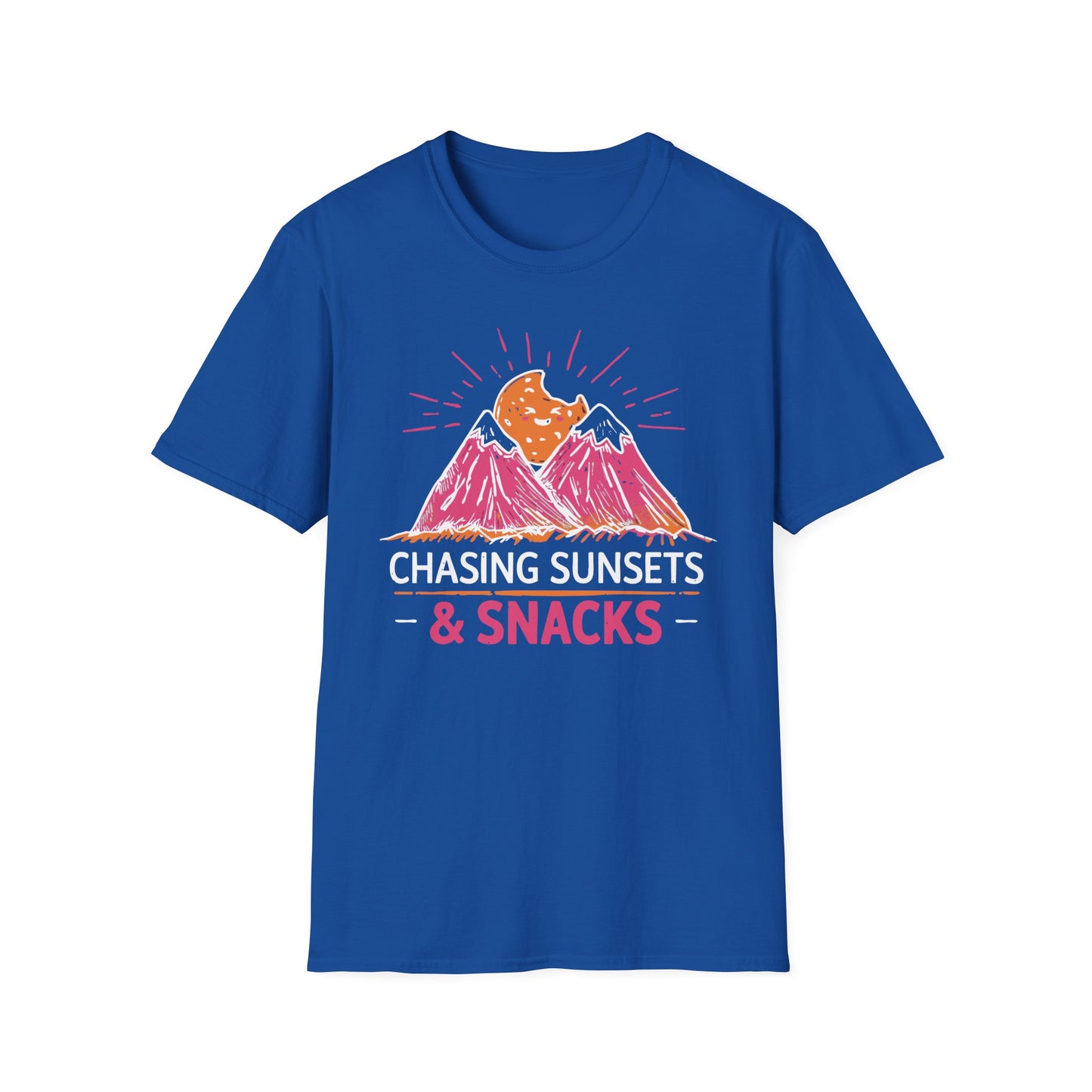 'Chasing Sunsets and Snacks' T-Shirt