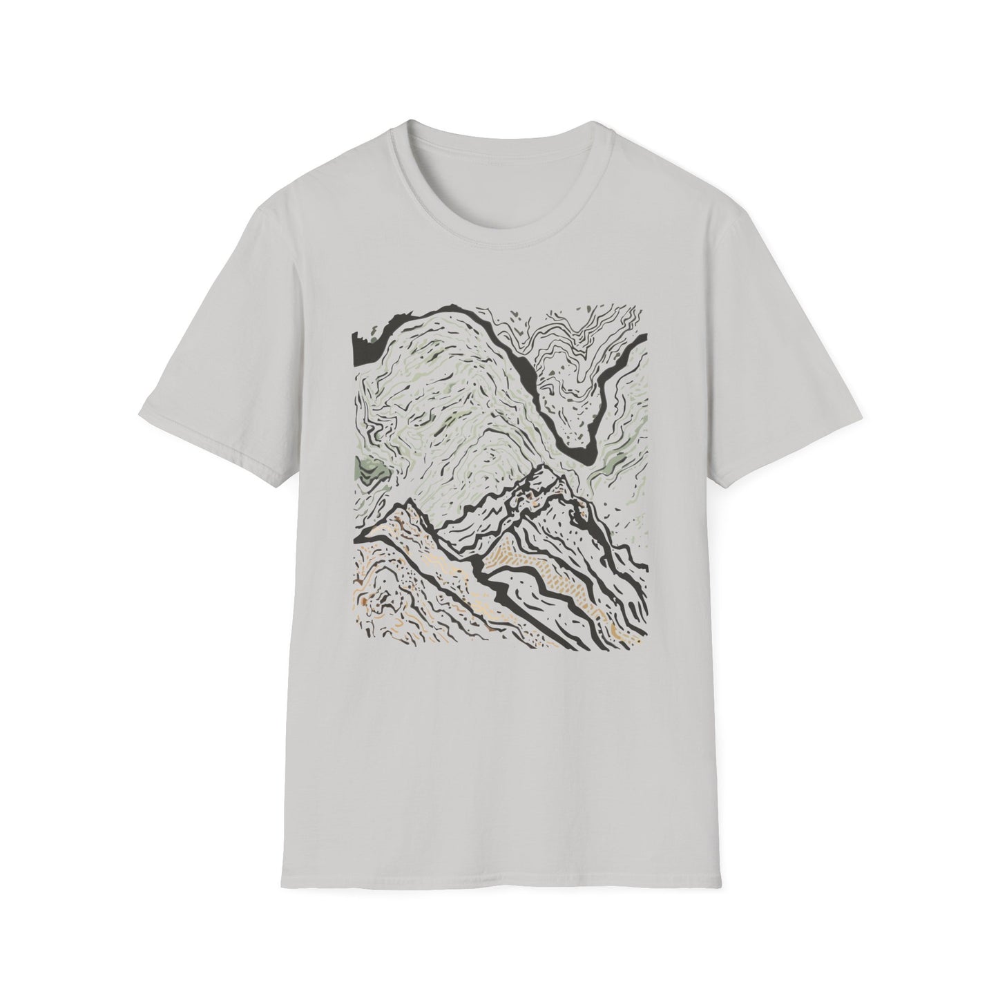 Abstract Mountain Flow T-Shirt