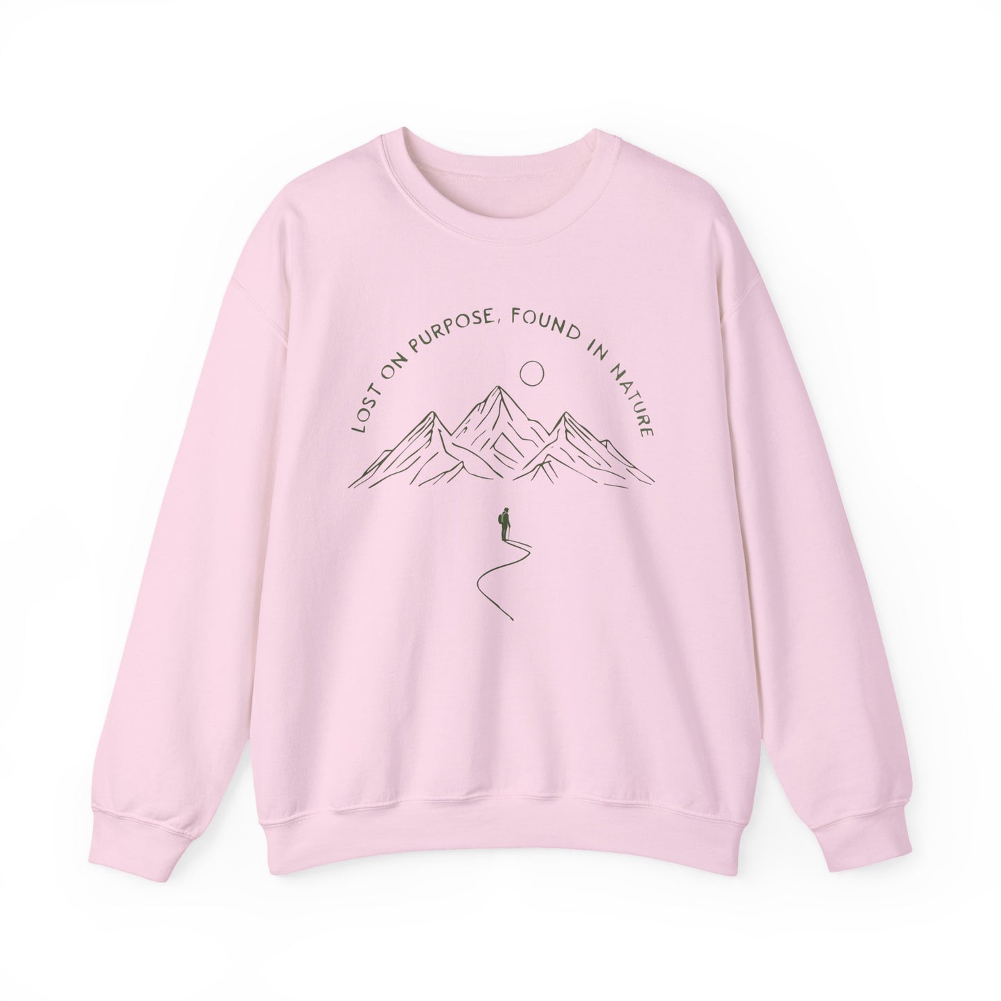 Lost on Purpose Crewneck – Unisex Mountain Sweatshirt