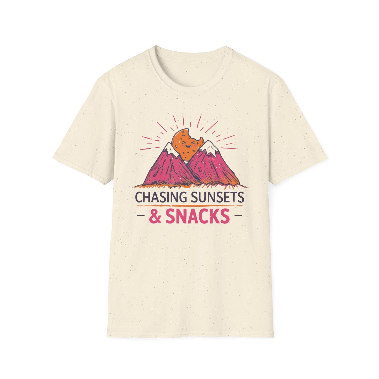 'Chasing Sunsets and Snacks' T-Shirt