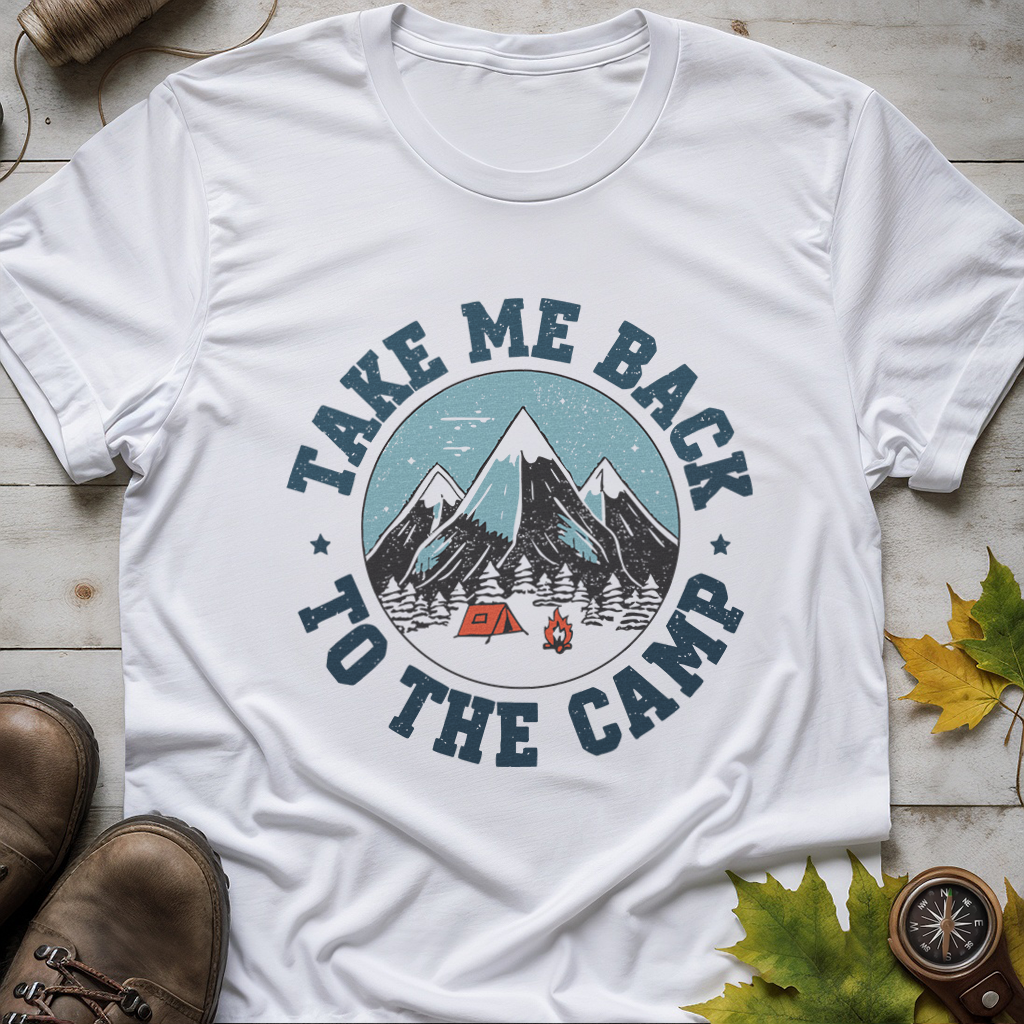 'Take me back to the camp' Camping T-Shirt