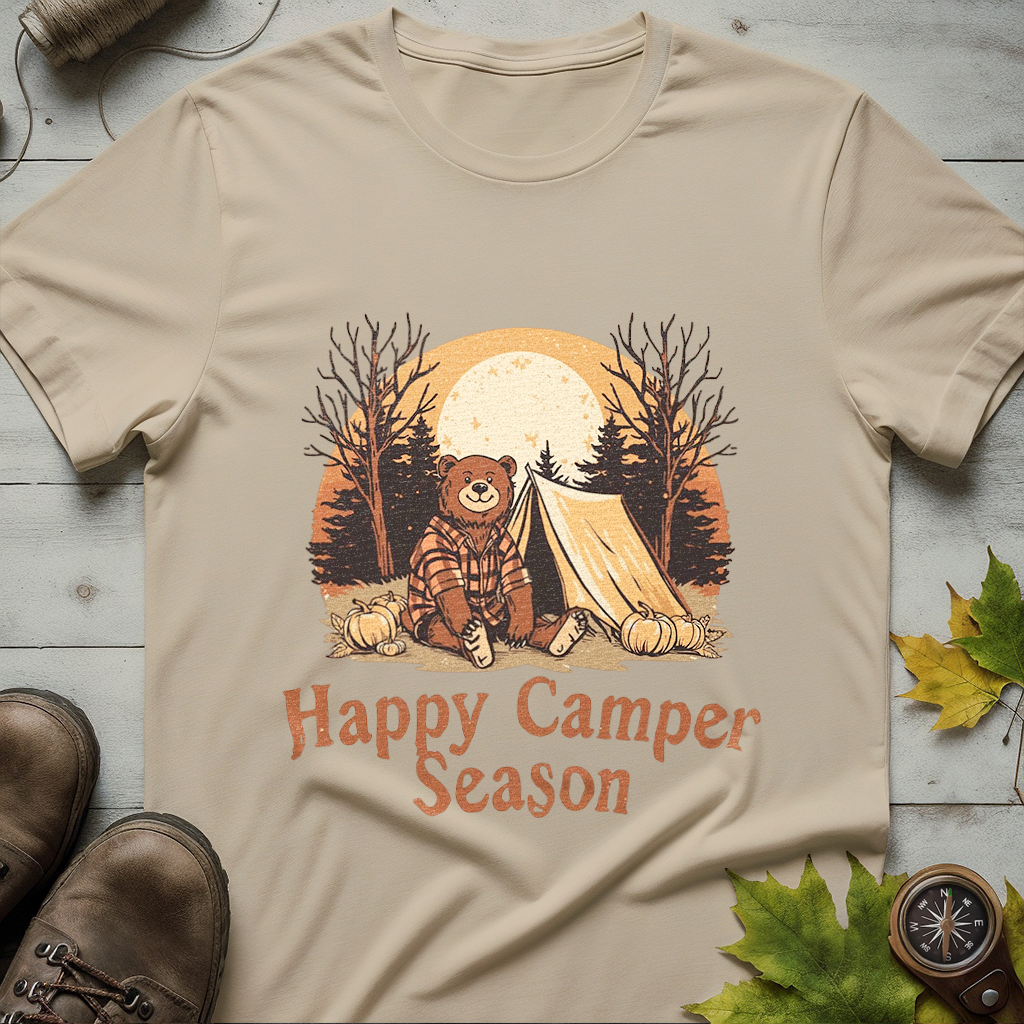 'Happy Camper Season' Camping T-Shirt