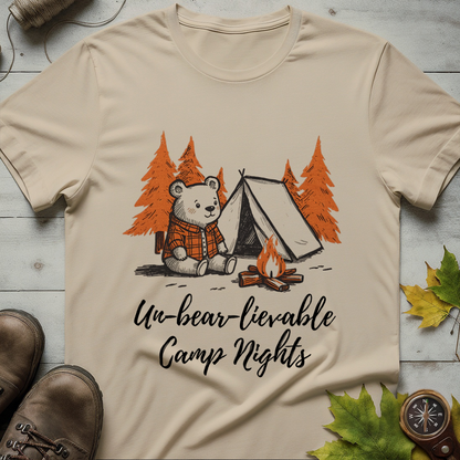 'Un-bear-lievable Camp Nights' Camping T-Shirt