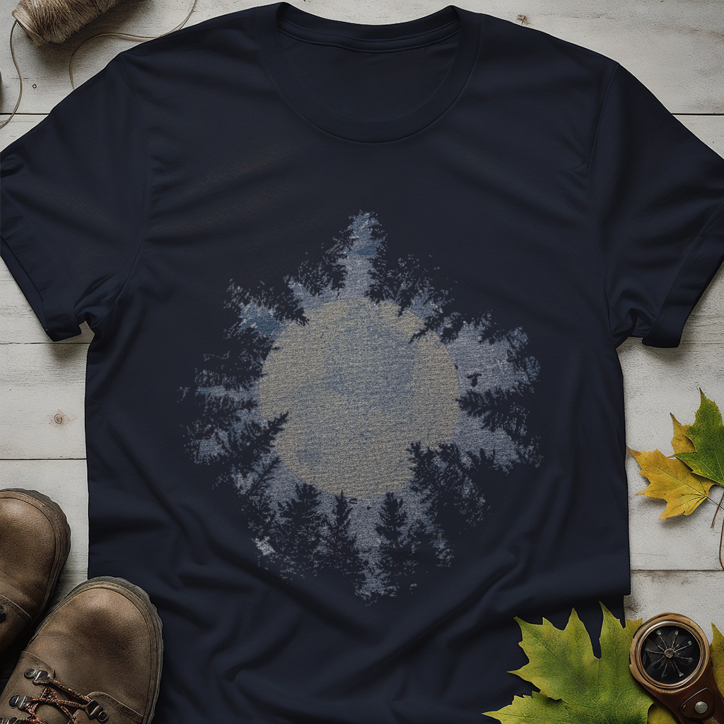 Moon in the Forest Camping T-Shirt