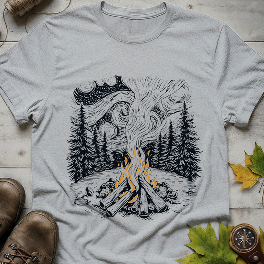 Starry Campfire Night T-Shirt