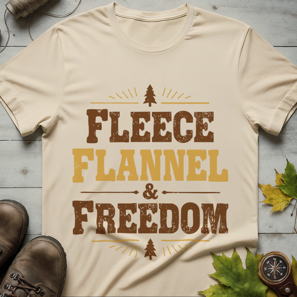 'Fleece Flannel and Freedom' T-Shirt