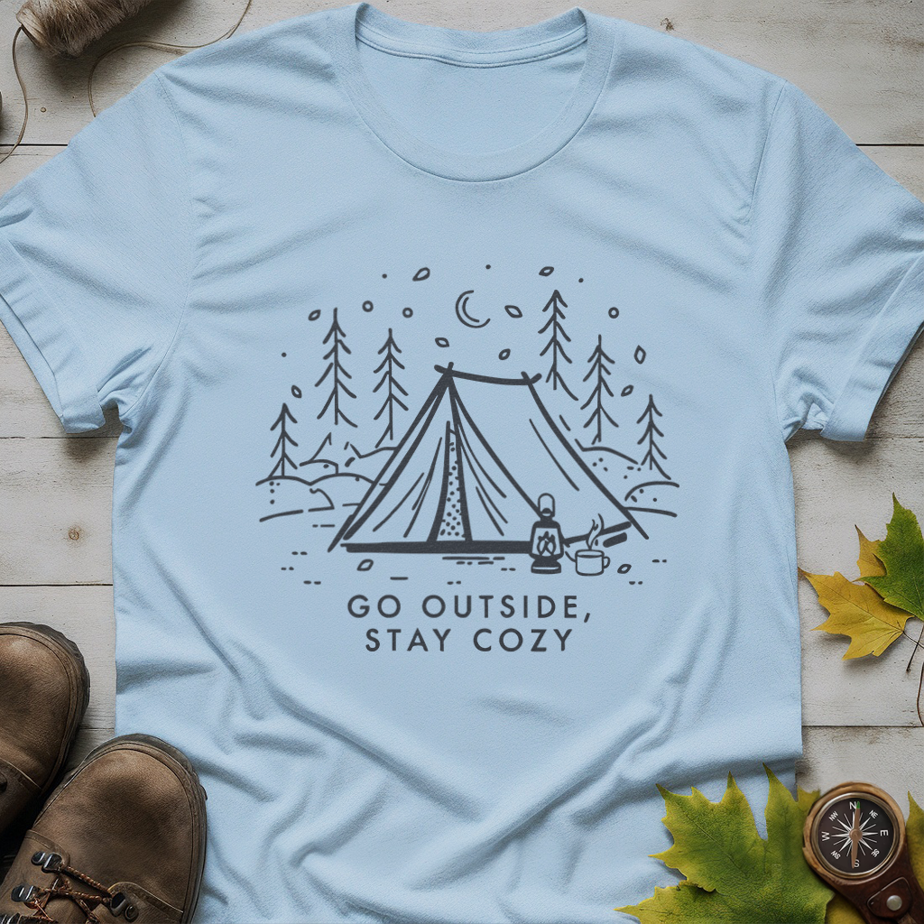 'Go Outside, Stay Cozy' T-Shirt