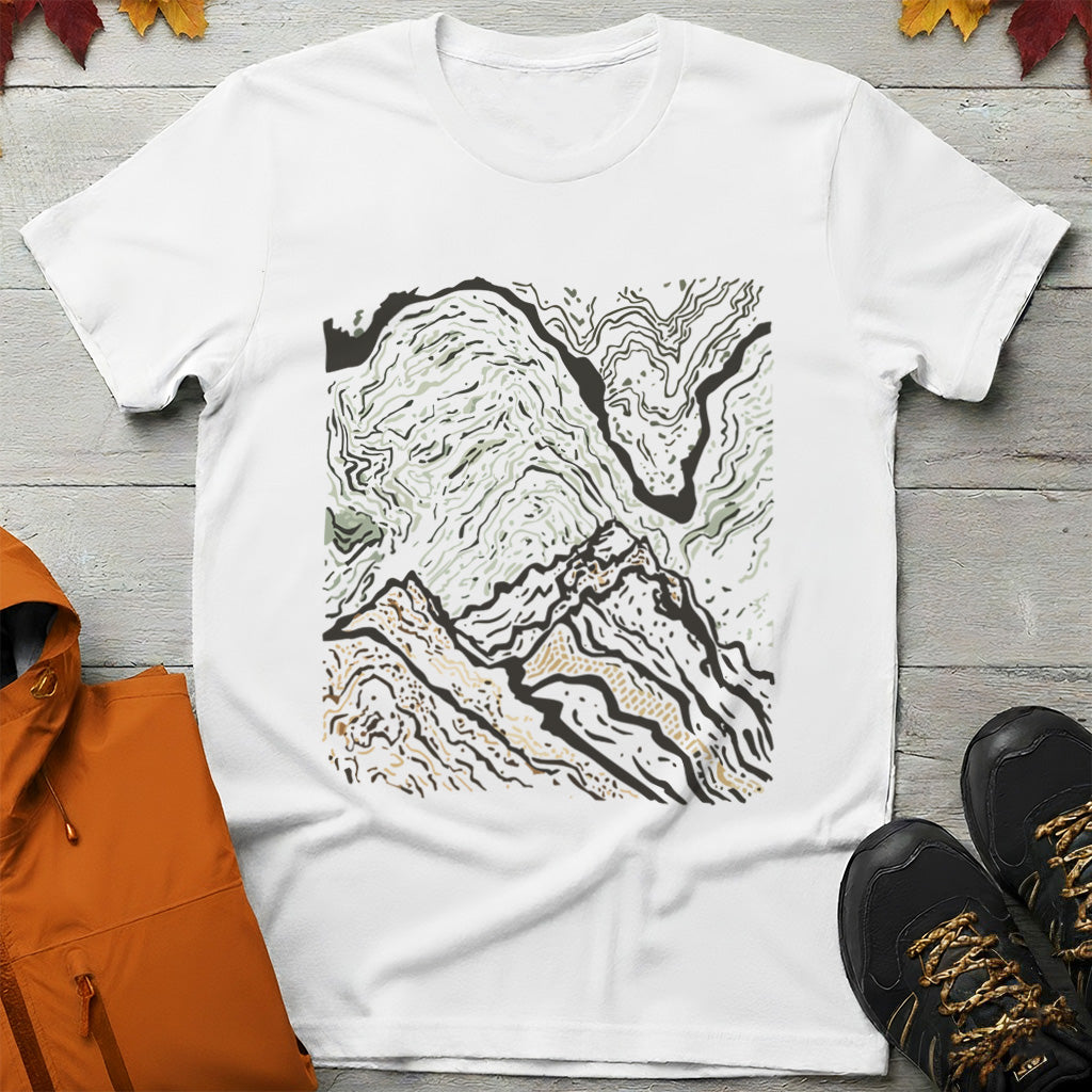 Abstract Mountain Flow T-Shirt