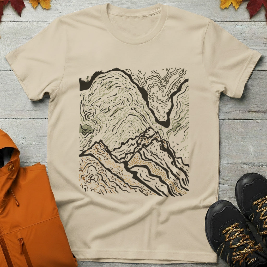 Abstract Mountain Flow T-Shirt