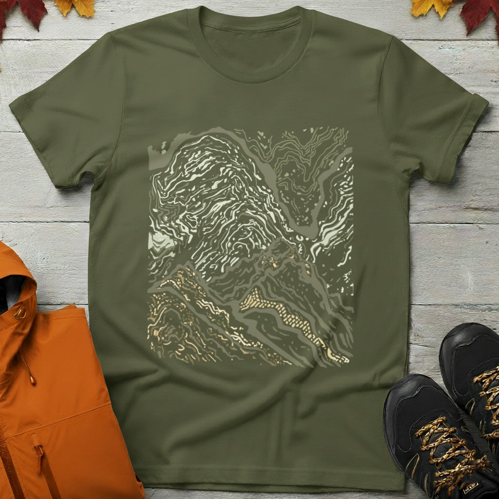 Abstract Mountain Flow T-Shirt