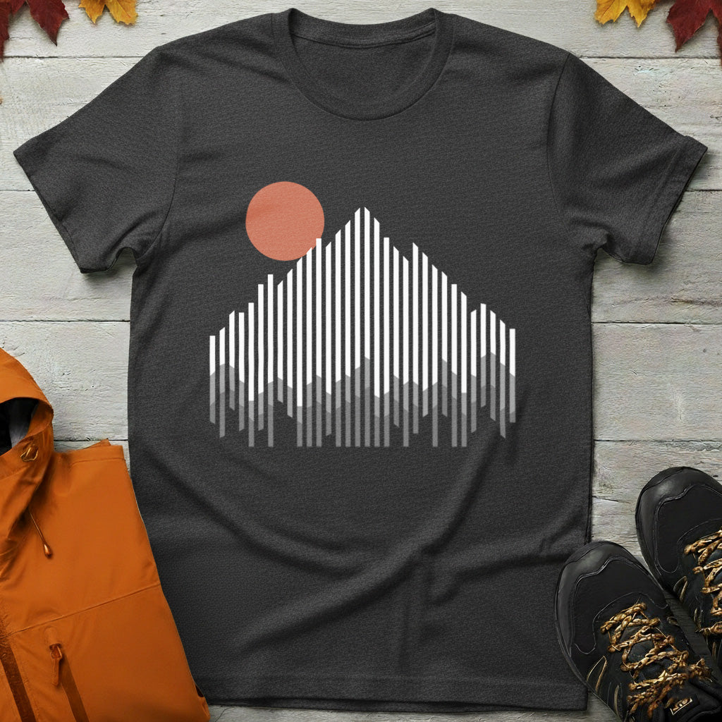 Modern Stripe Mountain T-Shirt