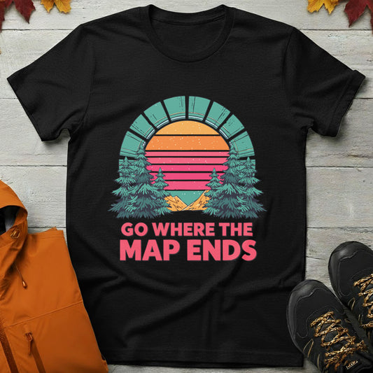 'Go Where the Map Ends' T-Shirt