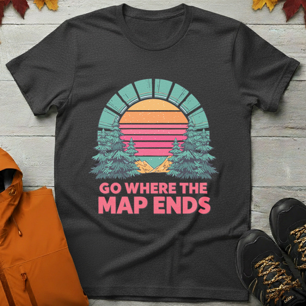 'Go Where the Map Ends' T-Shirt