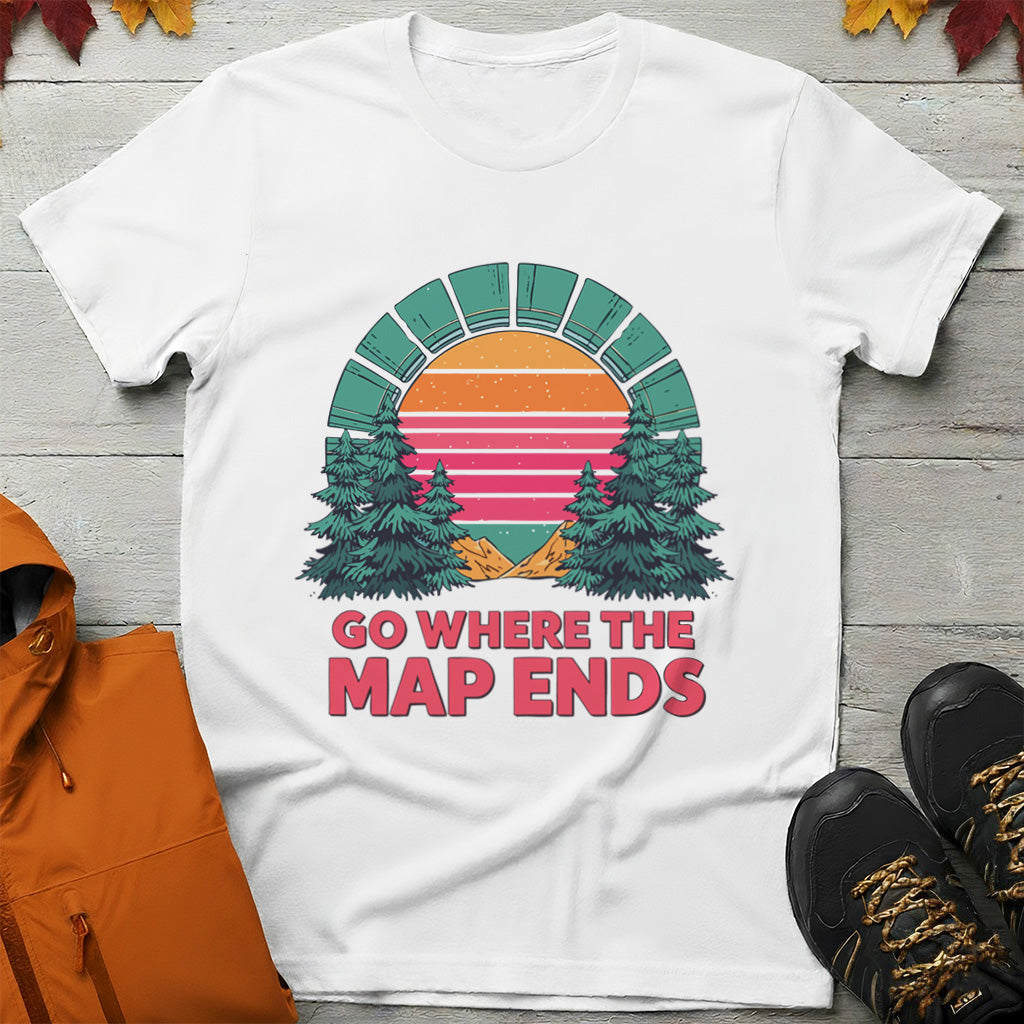 'Go Where the Map Ends' T-Shirt