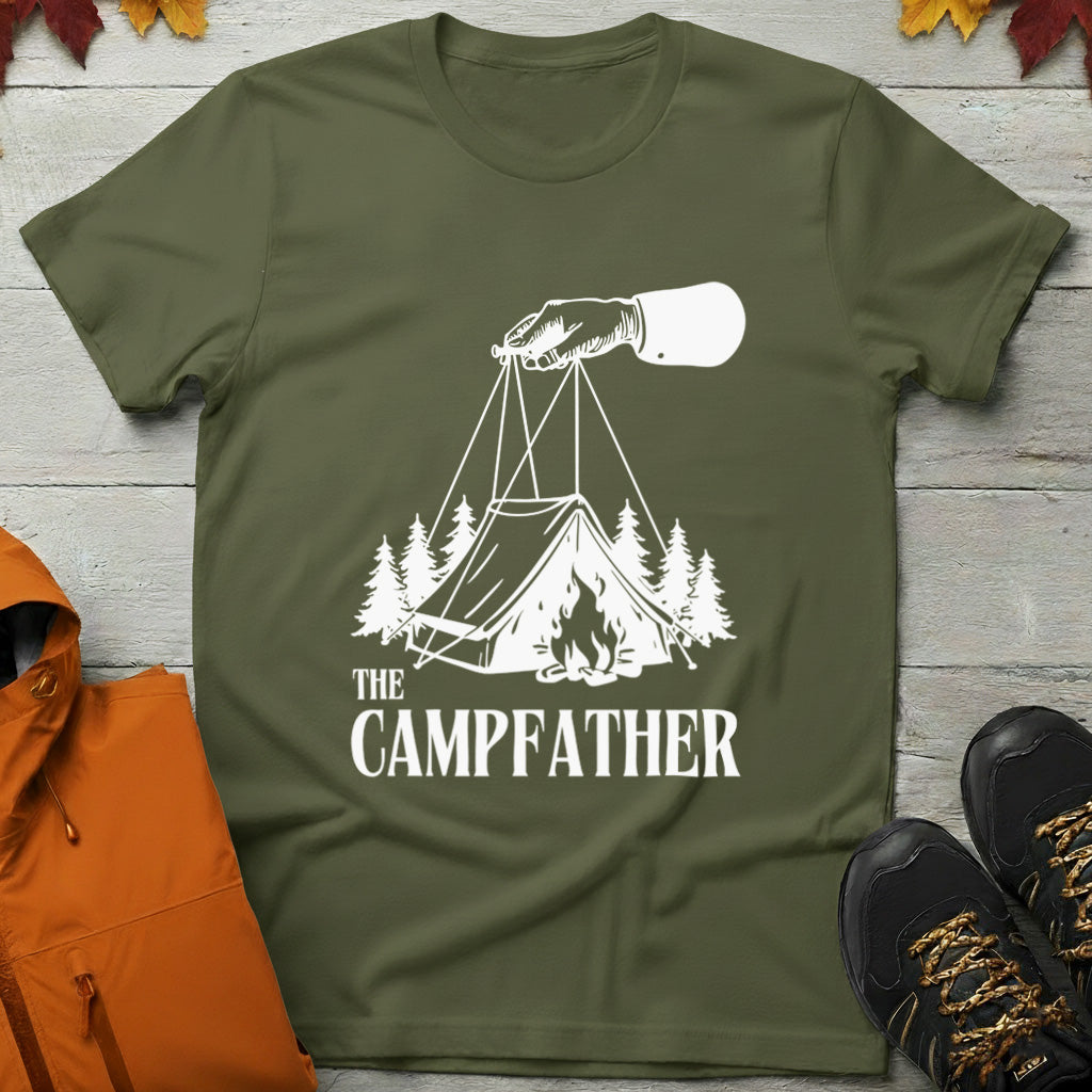'The Campfather' Camping T-Shirt