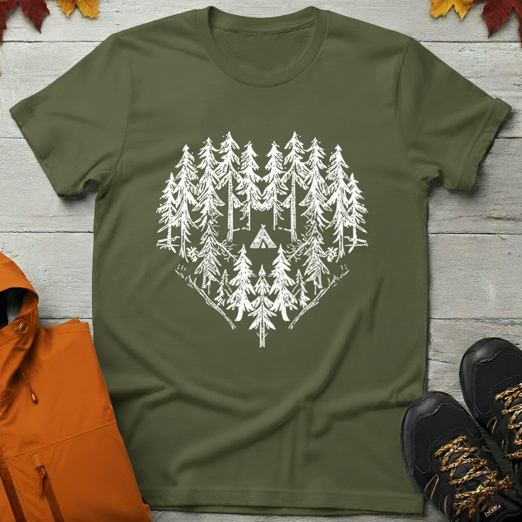 Pine Forest Heart T-Shirt