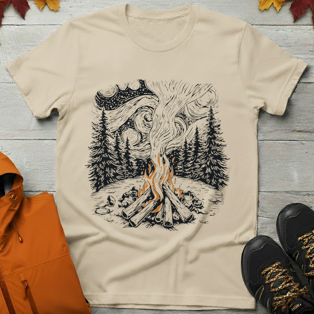Starry Campfire Night T-Shirt