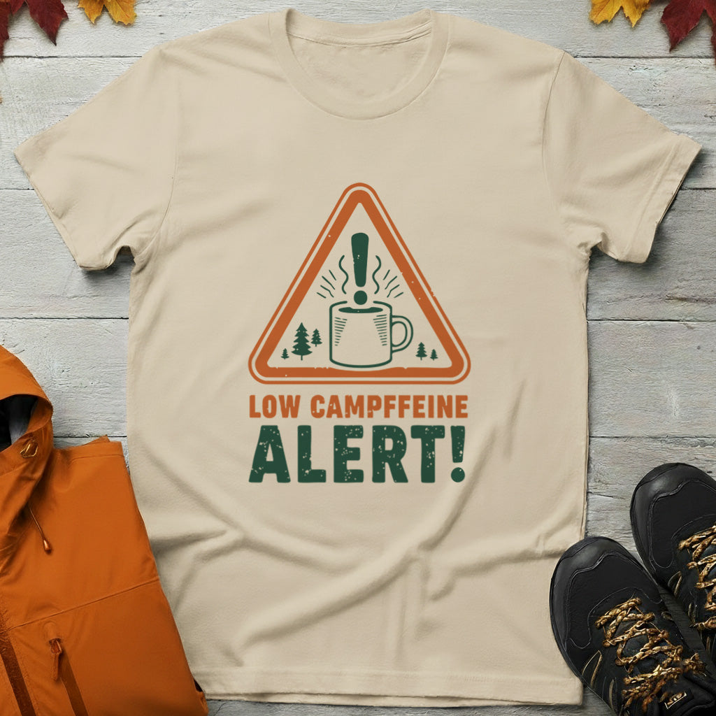 'Low Campffeine Alert' T-Shirt