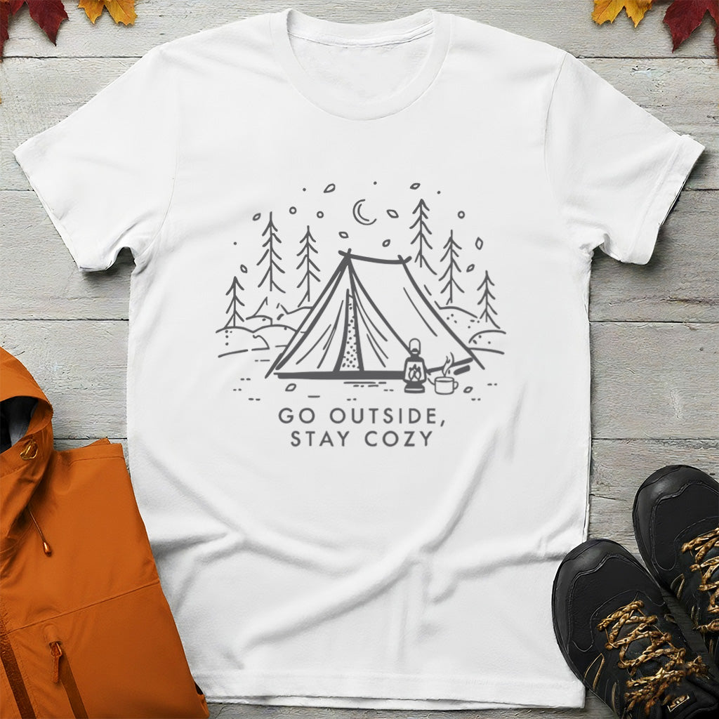 'Go Outside, Stay Cozy' T-Shirt