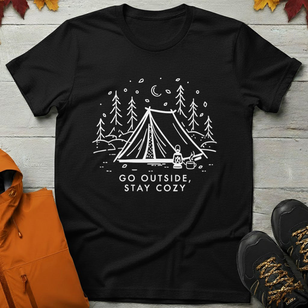 'Go Outside, Stay Cozy' T-Shirt