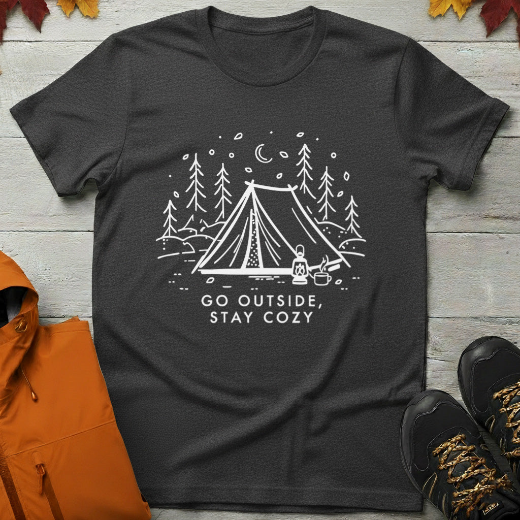 'Go Outside, Stay Cozy' T-Shirt