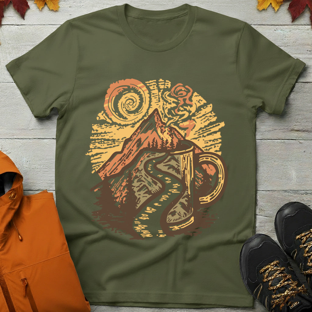 Mountain Brew – Coffee & Adventure T-Shirt