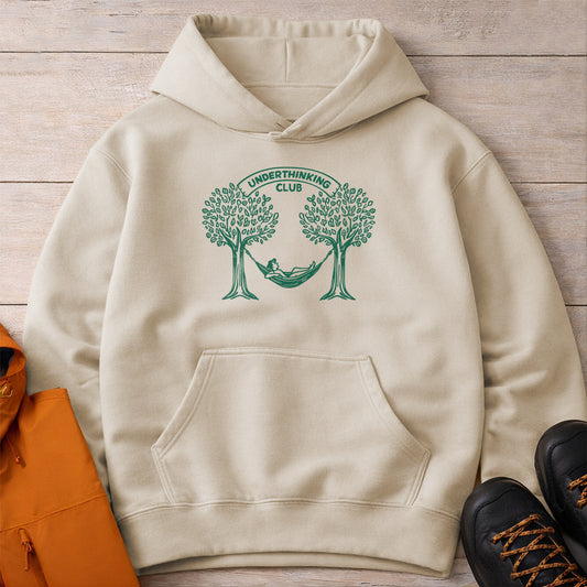 Underthinking Club Hoodie - Heavy Blend Unisex Camping Sweatshirt