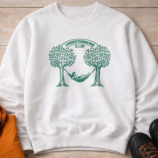 Underthinking Club Crewneck – Unisex Nature Sweatshirt