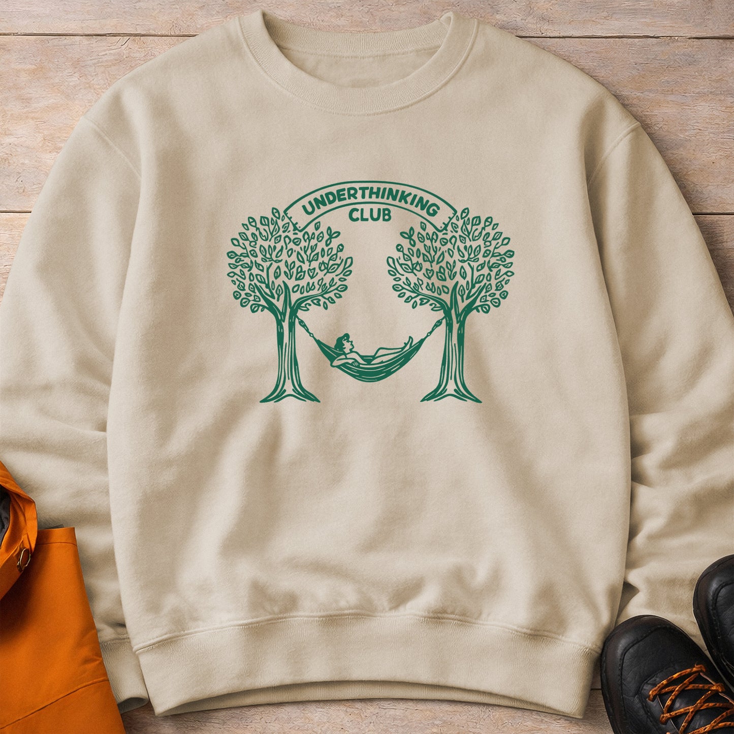 Underthinking Club Crewneck – Unisex Nature Sweatshirt