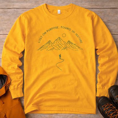 Lost on Purpose Long Sleeve Shirt - Mountain Hiking Tee