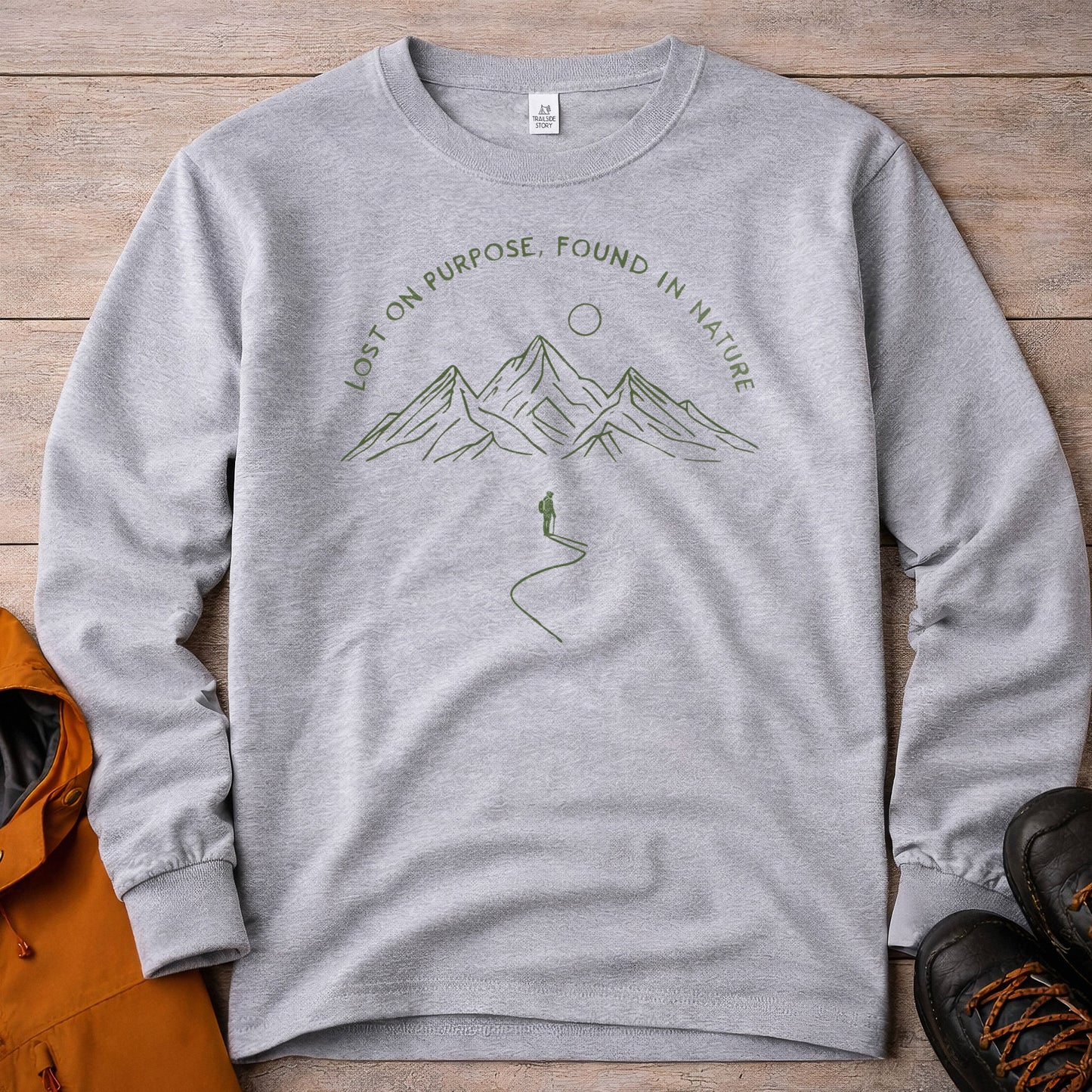Lost on Purpose Long Sleeve Shirt - Mountain Hiking Tee