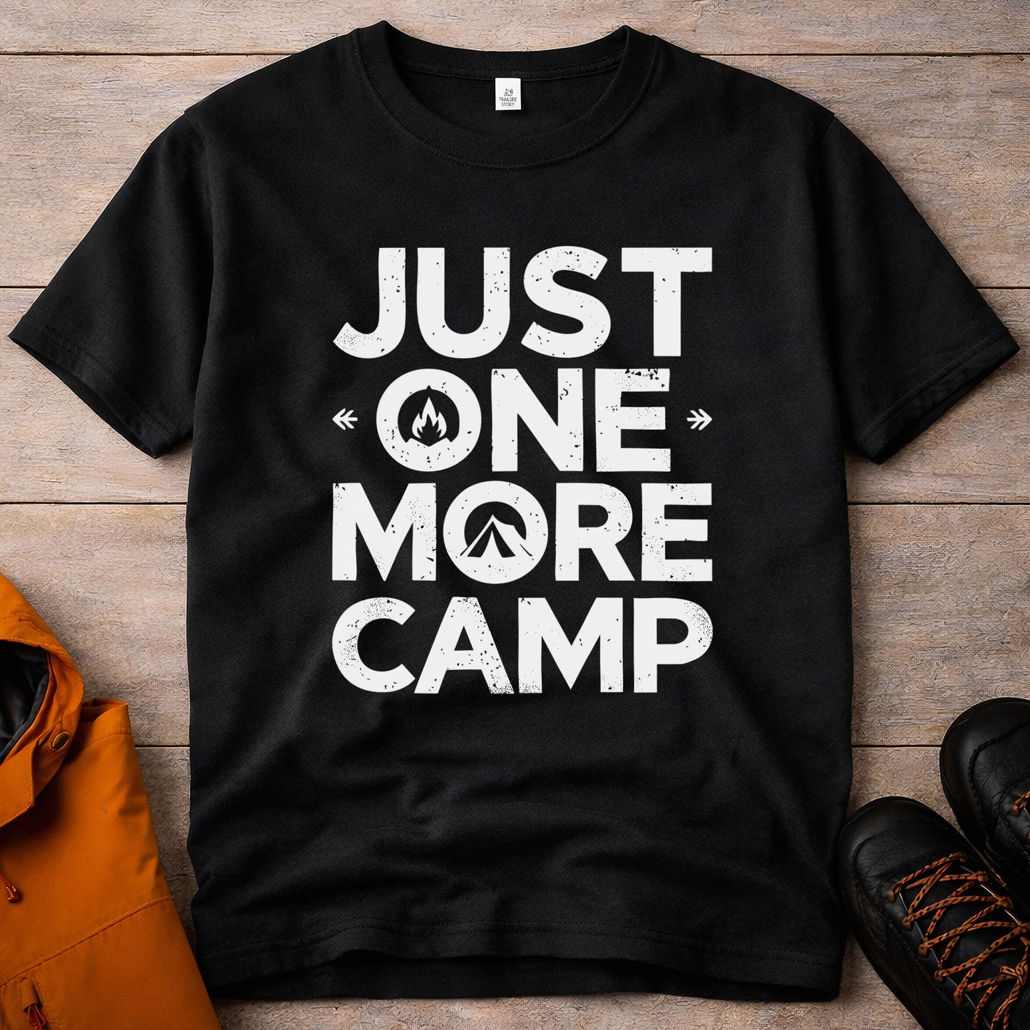 Just One More Camp T-Shirt – Camping & Outdoor Graphic Tee