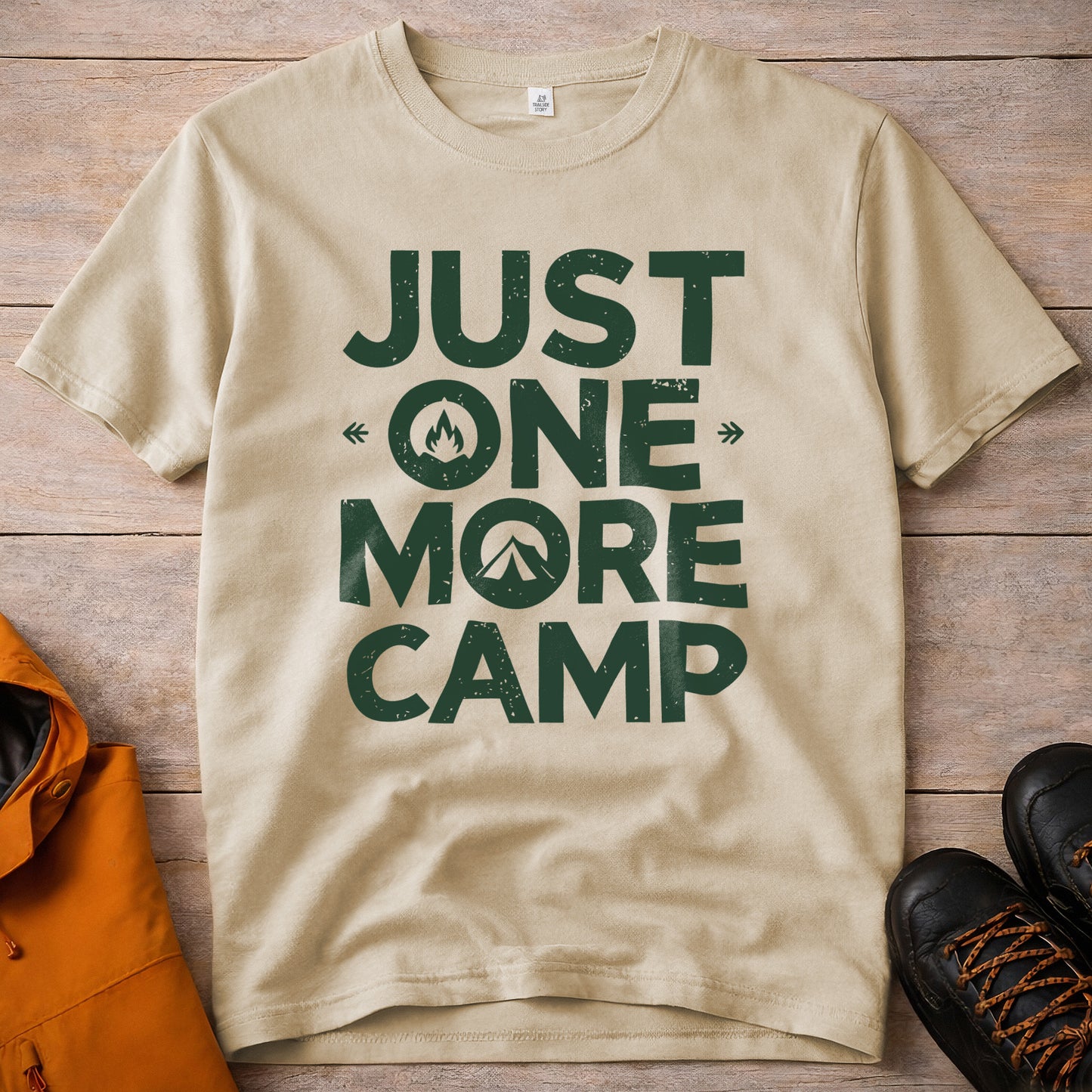 Just One More Camp T-Shirt – Camping & Outdoor Graphic Tee