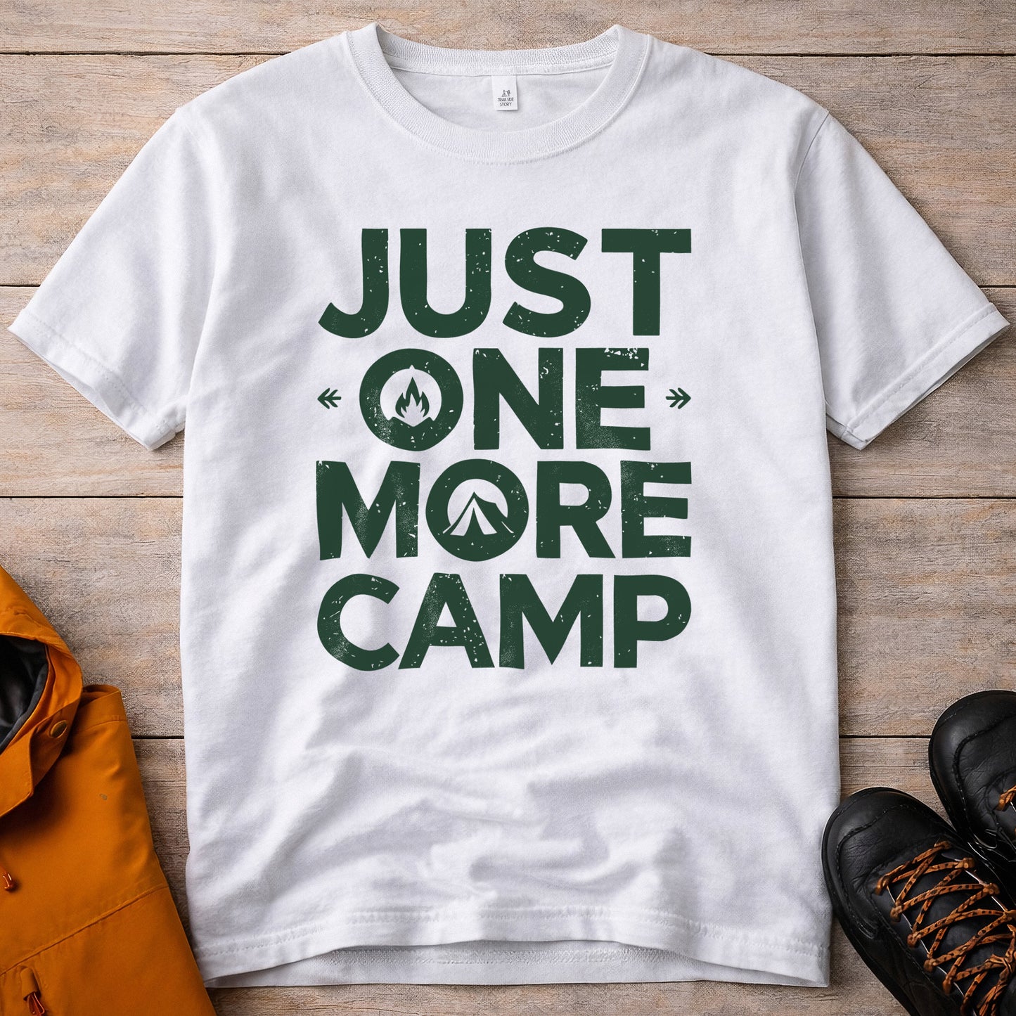 Just One More Camp T-Shirt – Camping & Outdoor Graphic Tee