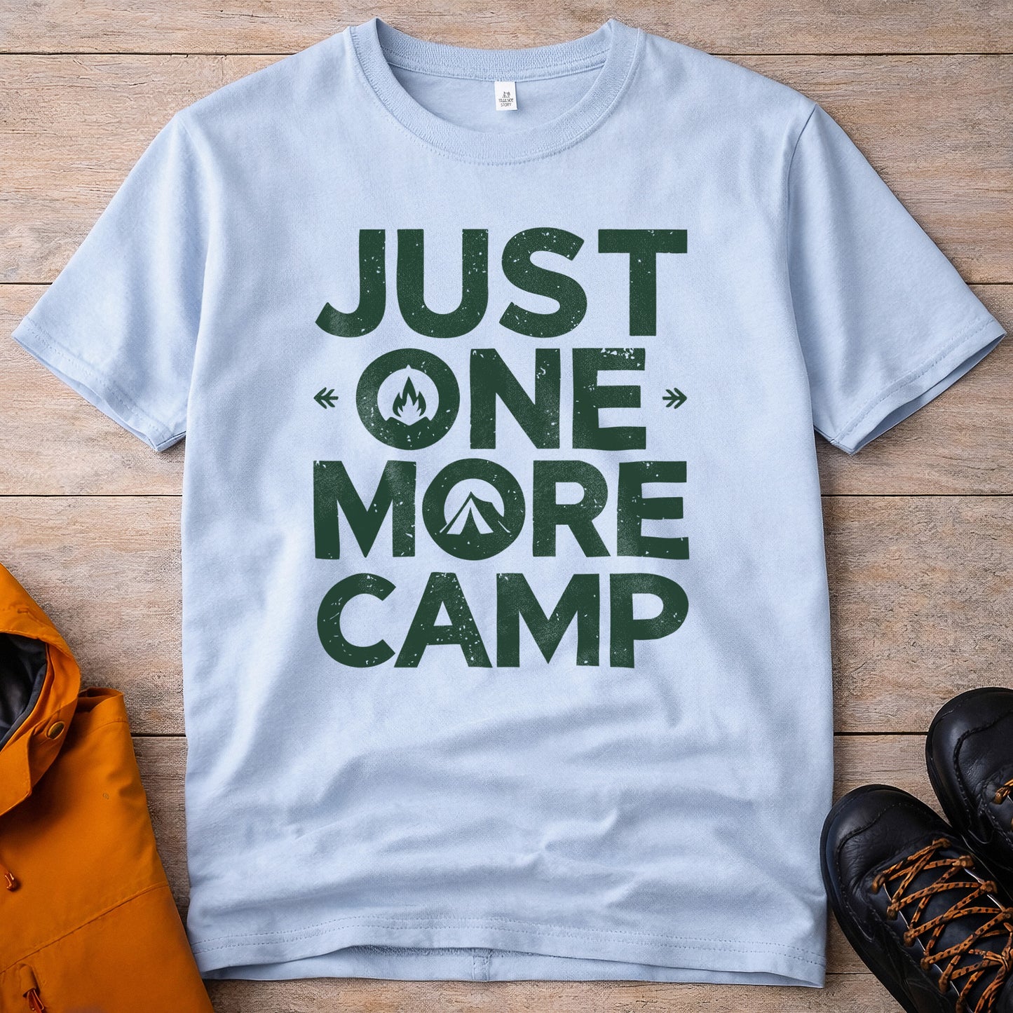 Just One More Camp T-Shirt – Camping & Outdoor Graphic Tee