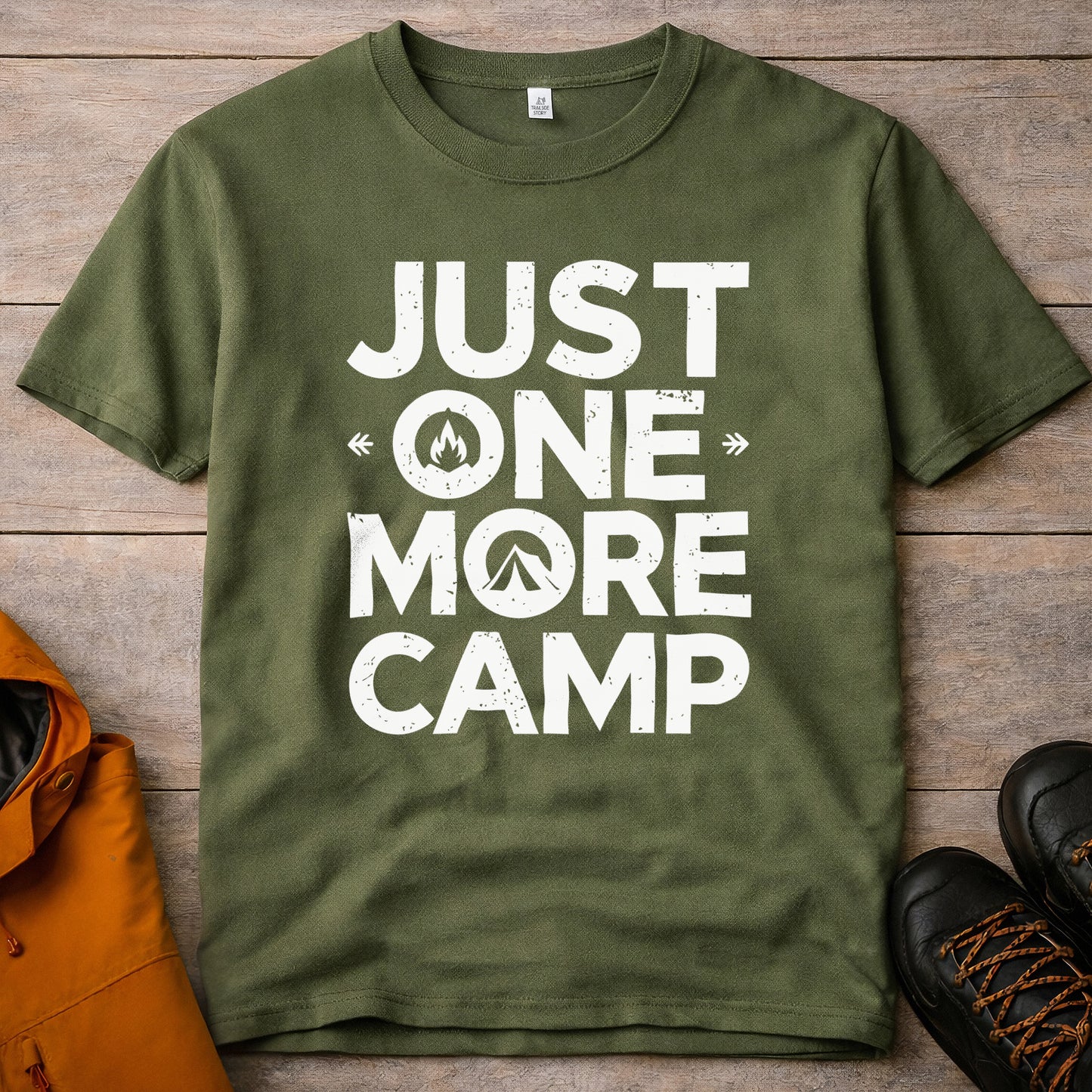 Just One More Camp T-Shirt – Camping & Outdoor Graphic Tee