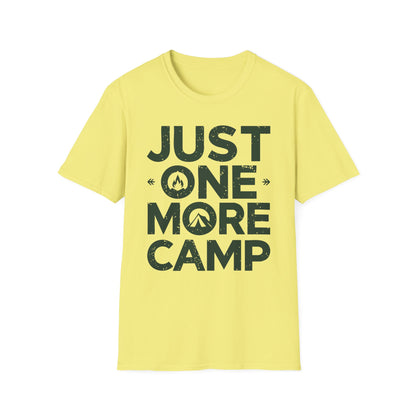 Just One More Camp T-Shirt – Camping & Outdoor Graphic Tee