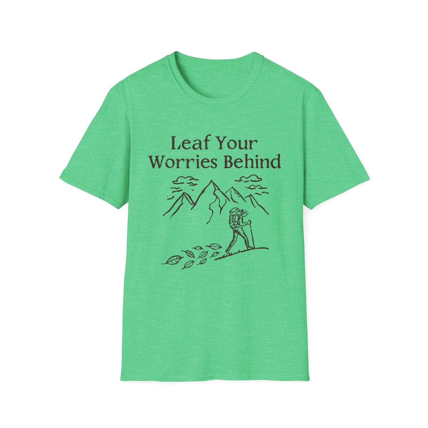 'Leaf your worries behind' Camping T-Shirt