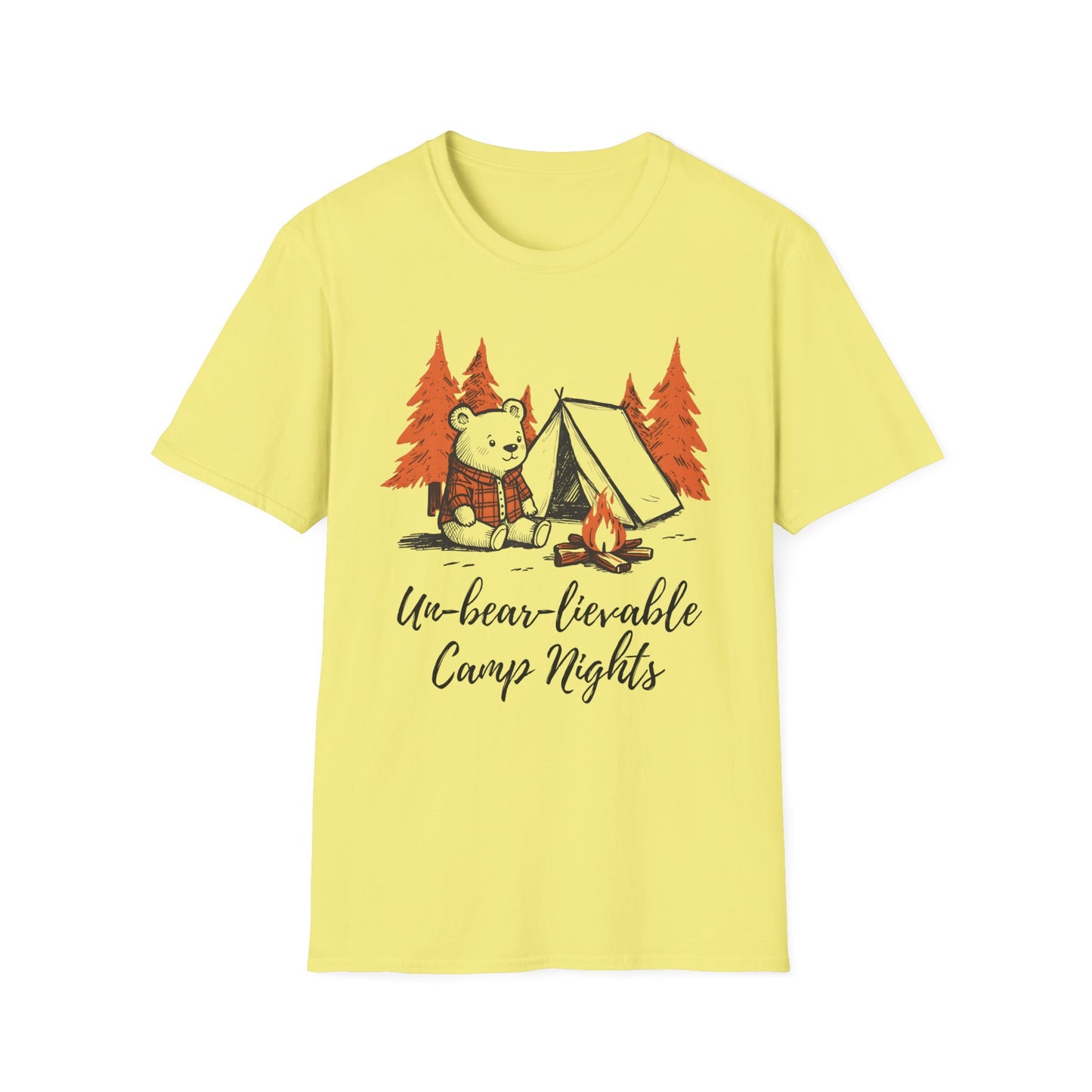 'Un-bear-lievable Camp Nights' Camping T-Shirt